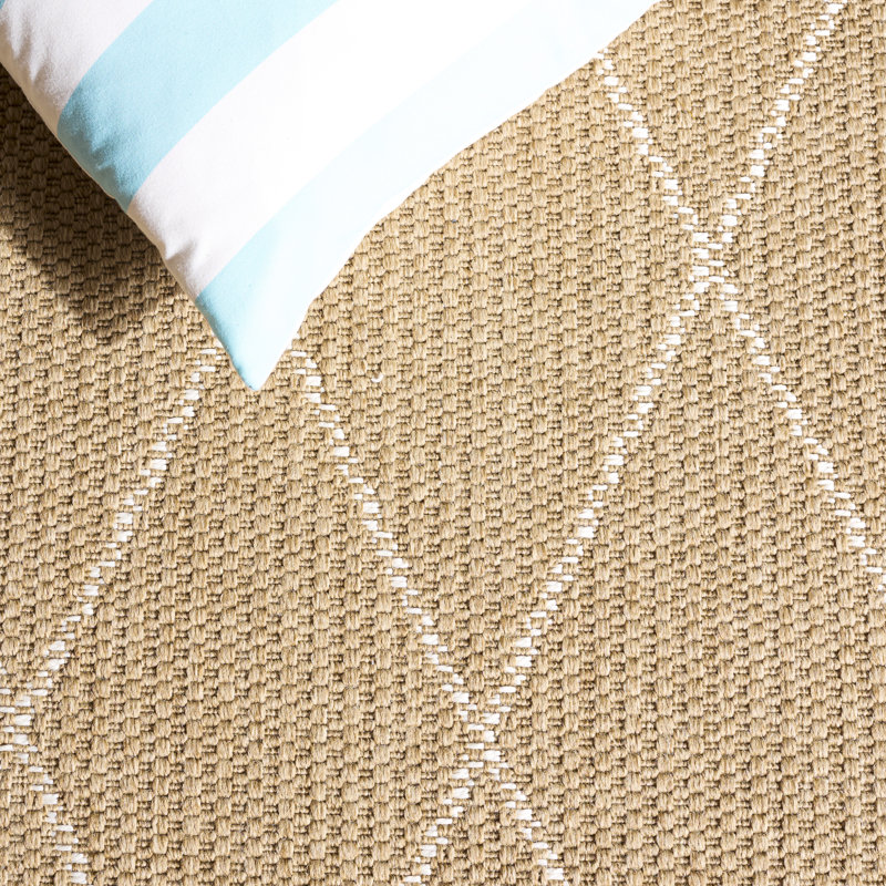 Sisal Performance 800 Performance Geometric Shapes Indoor Rug, Rectangle 9' x 12'