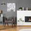  Art mural en verre 24 po x 24 po «Snow Fills Branches» par Erin Clark-1567576683