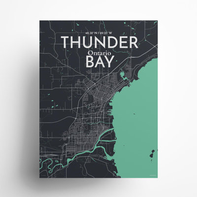Thunder Bay City Map, impression
