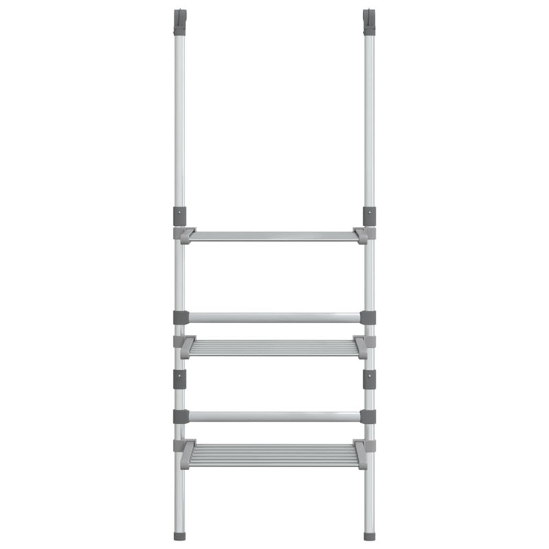Séchoir à linge mural en aluminium, H 53,1 po x l 19,7 po x P 9,8 po