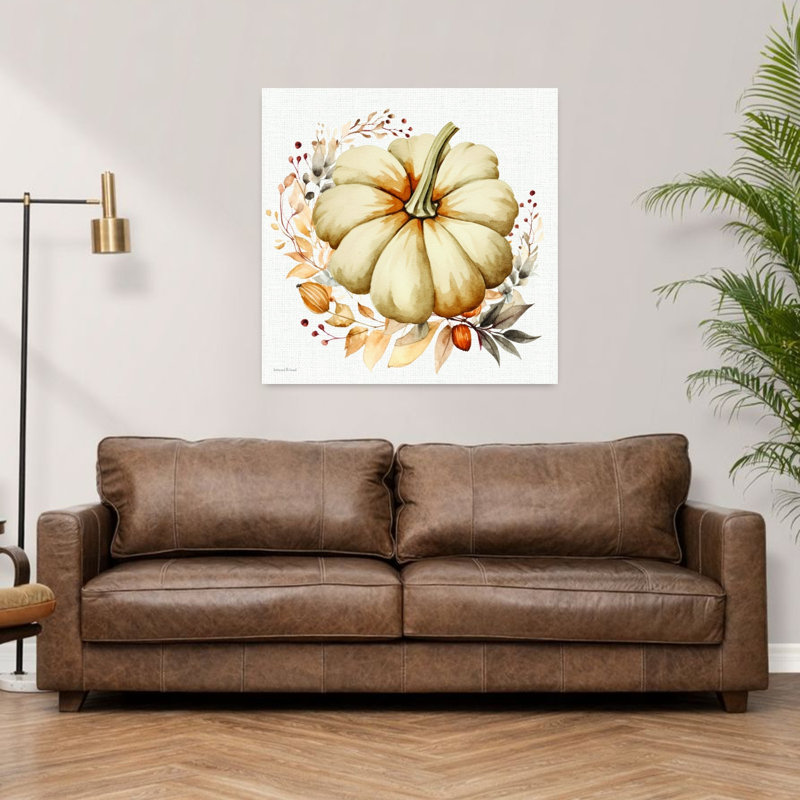 Art mural abstrait d'automne contemporain rustique, H 36 po x l 36 po