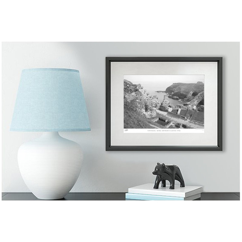 'Tintagel, King Arthur's Castle 1936' by Francis Frith - Picture Frame Photograph Print on Paper, 28cm H x 36cm W x 2.3cm D