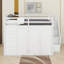 Structure de lit double pleine grandeur avec garde-robe intégrée, bureau, tablettes de rangement et tiroirs-735849709