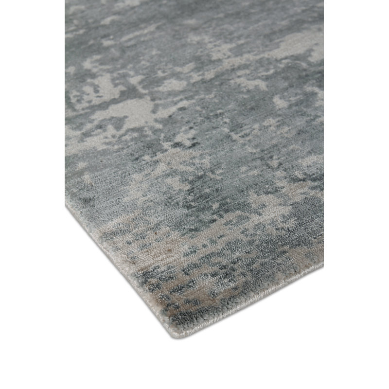 Koda Abstract Area Rug in Light Blue, Rectangle 10' x 14'