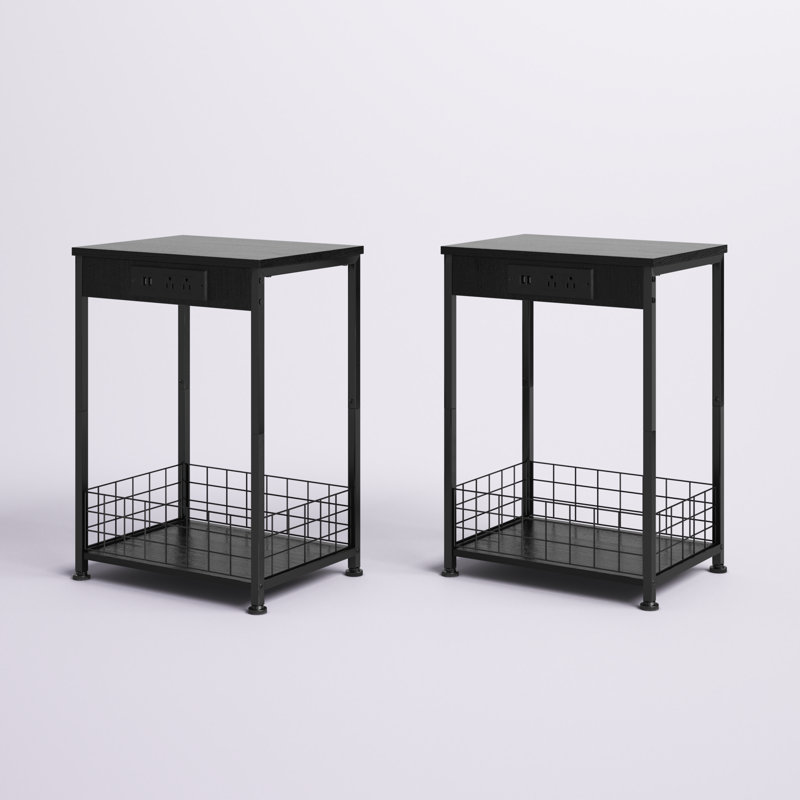 Table de chevet Arkita, Noir