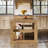55'' Large Home Bar Unit, 3-tier Pub Table With Storage Shelves, Modern Bar Table For Kitchen, Bistro, Living Room-46481150