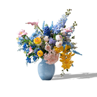 Arrangement floral nordique en polyester de style nordique