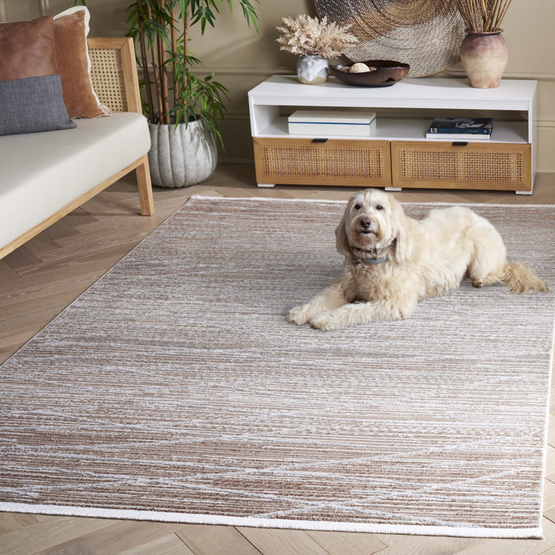 Tapis abstrait Candelario Performance, Rectangle 5 pi 3 po x 7 pi 6 po