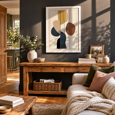 Organic Alignment Mid-Century - Framed Print
