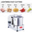 Hakka 9L Commercial Vegetable Cutter, 1800W Electric Food Processor With Limitless Speed Control