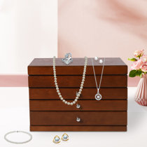  Jewelry Box 2021 Double Layer Velvet Multifunctional