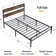 Alicia Bed Frame with Rustic Vintage Wooden Headboard