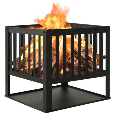 Trafalgar Fire Pit 40x40x40 cm Steel