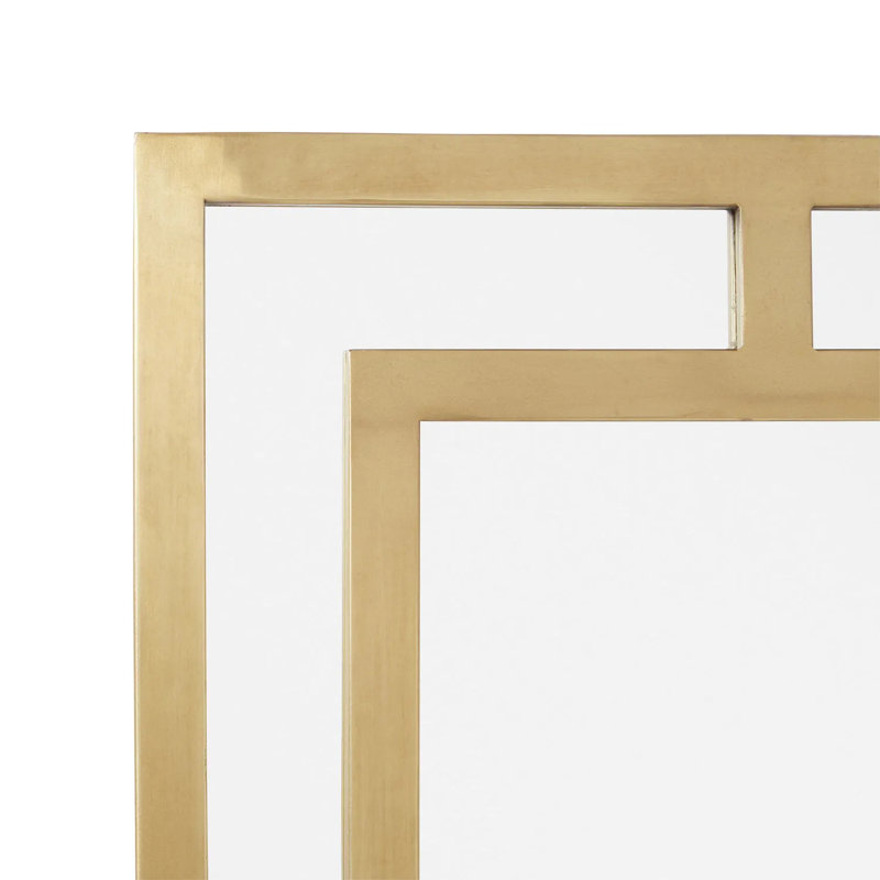 Austi Decorative Bathroom Vanity Mirror, Antique Brass