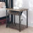 Simple Bedside Table with Open Storage Shelf, Charging Station, Easy to Assembly-200053755