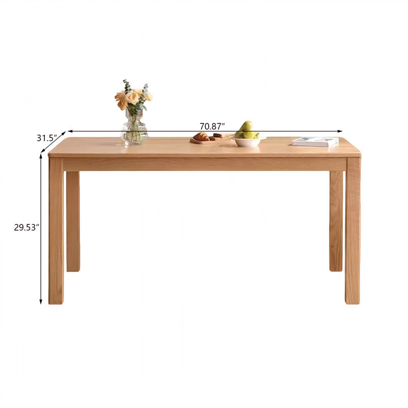 Table de salle à manger 70,87 po, H 29,53 po x L 70,87 po x l 31,50 po
