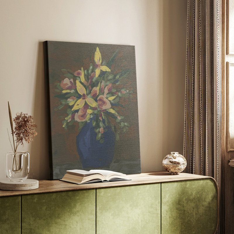 Bouquet foncé II - galerie Cavas sur mesure, H 60 po x l 40 po