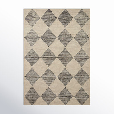 Chris Loves Julia x Loloi Francis Wool Beige / Charcoal Rug