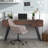 Lowry 60"W Solid Acacia Wood Desk, Industrial Style with Deep Drawers and Keyboard Tray