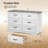 Migneco 6 Drawer 47.2'' W Modern Wood Double Dresser with Metal Handles and Smooth Glide Drawers-1901362552