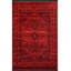 Tapis décoratif traditionnel rouge à motif rétro rouge-308079857