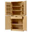 Armoire de cuisine 72 po avec 8 tablettes de porte, design courbé et tiroir caché-1181978576