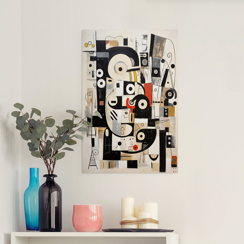 ABSTRACT Series CECLXV III - Impression sur toile seulement - NON CADRE, H 36 po x l 24 po