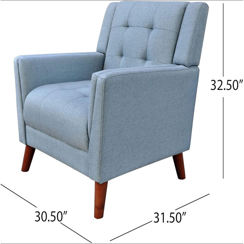 Fauteuil Mid-Century, Blue