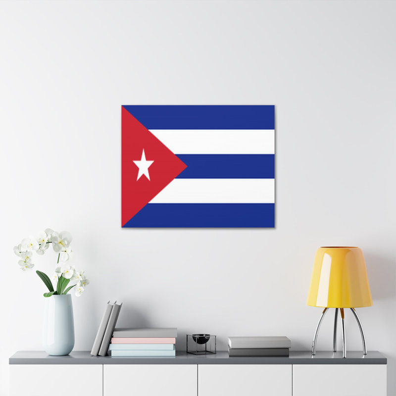 «Cuba Country Flag» sur, H 11 po x l 14 po