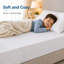 Protège-matelas à fermeture à glissière élastique Abrego avec surface respirante, imperméable, lavable et confortable-2057262348
