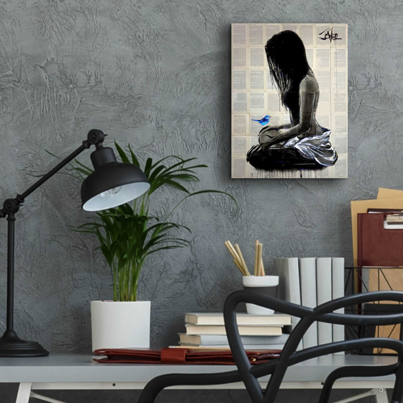 «Maiden Hope» par Loui Jover, art mural en verre acrylique, H 16 po x l 12 po x P 0,13 po