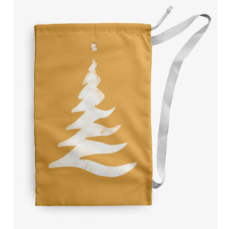 Fabric Laundry Bag with Handles, Medium (36" H x 28" W), Yellow