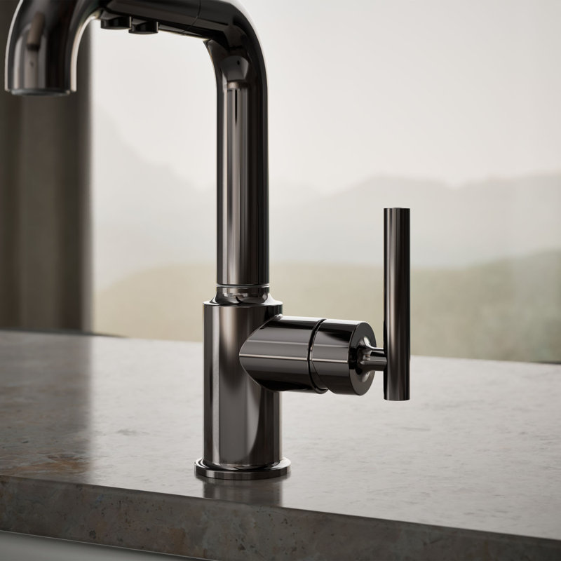 Purist® Single Handle Kitchen Faucet, Titanium