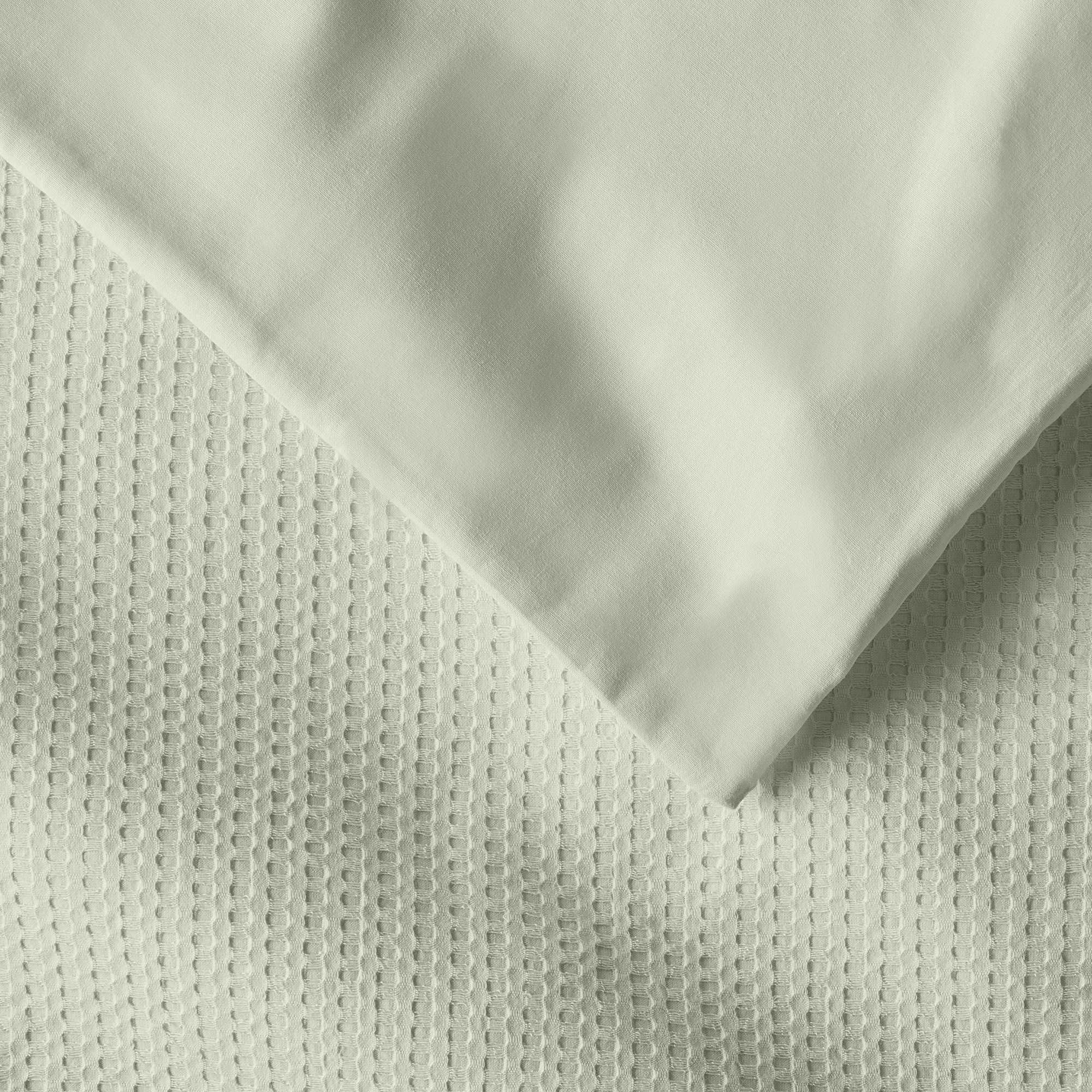 Felix Cotton Waffle Sham Set, Standard, Sage