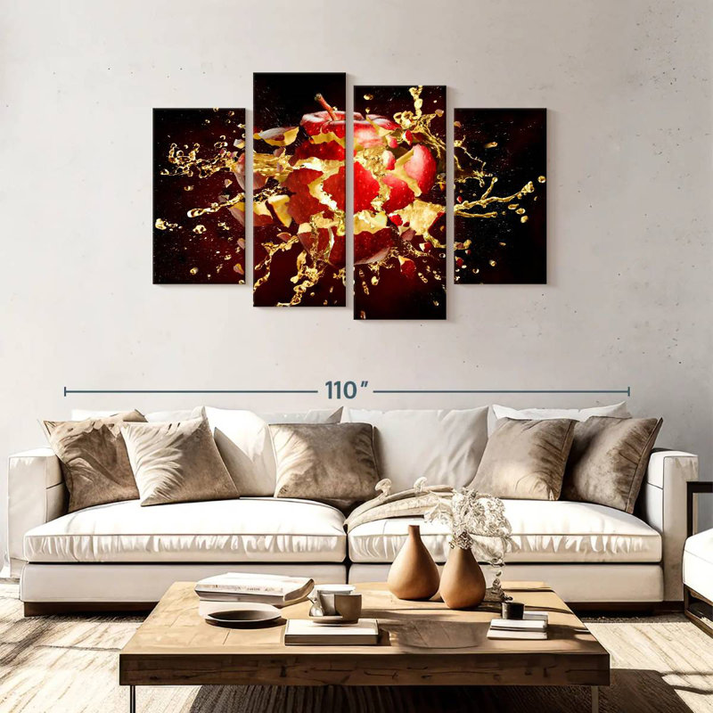 Yarlin Exploding Apple, 48" H x 75" W