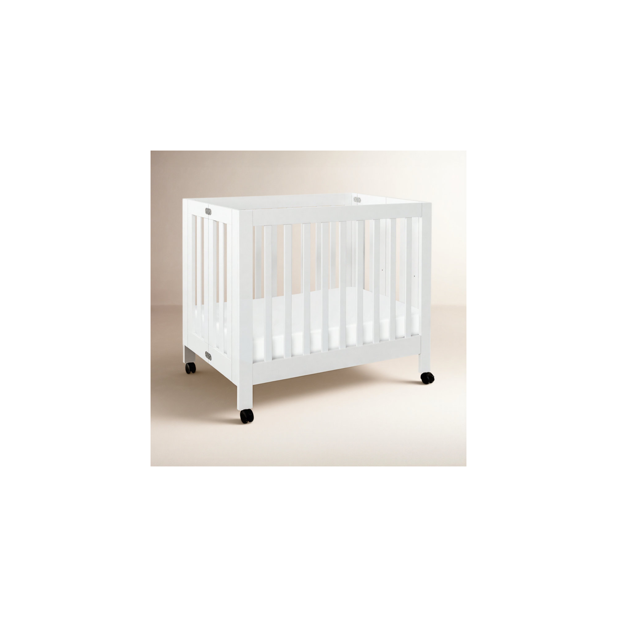 Origami Mini Portable Crib, White