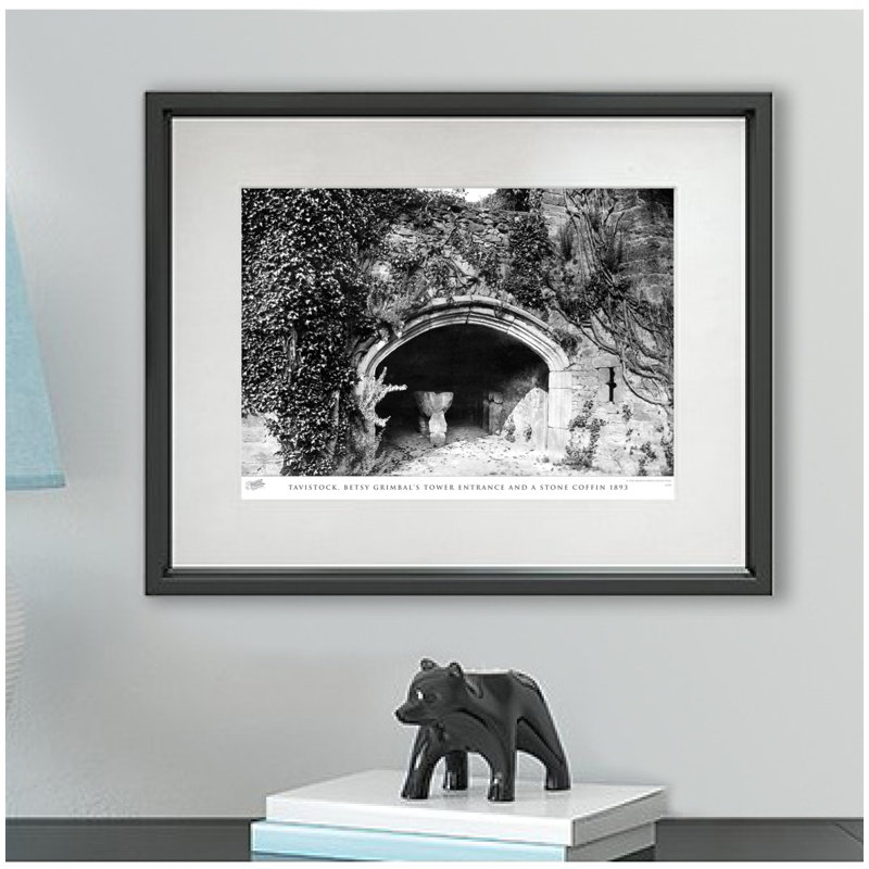 Tavistock, Betsy Grimbal's tower entrance and a stone coffin 1893 1 Piece Single Picture Frame Wall Art