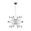Sean Lavin Lassell three tier extra large chandelier in dark bronze finish with crystal glass shades-537875723