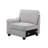 Leo 125" Light Gray Linen 7Pc Modular L-Shape Sectional Sofa And Ottoman-33931447