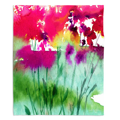Couverture sherpa doux de la fleur 06