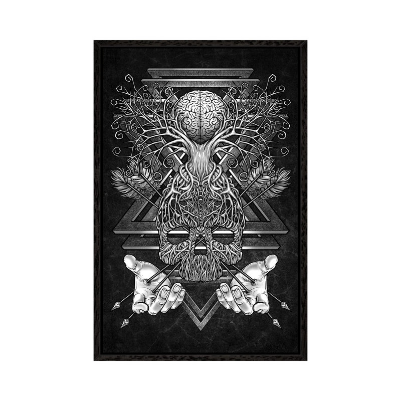 Beyond Intelligence II by Winya Sangsorn - Gallery-Wrapped Canvas Giclée on Canvas, 66.04 cm H x 45.72 cm W, Black Framed