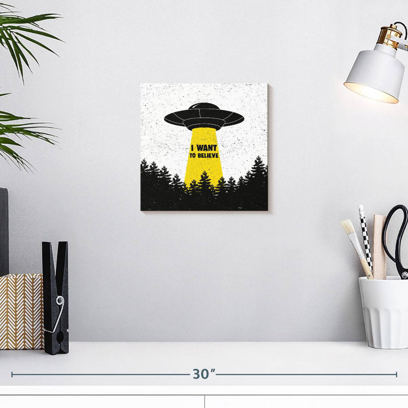 Kelan I Want To Believe UFO, H 10 po x l 10 po