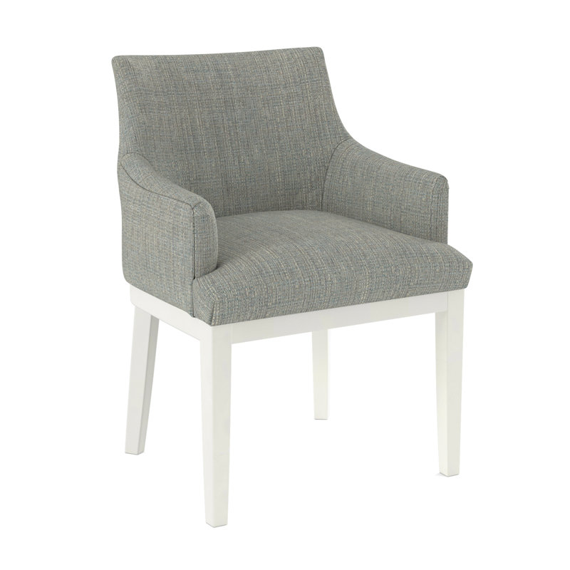Upholstered Arm Chair, Applause Bray, White