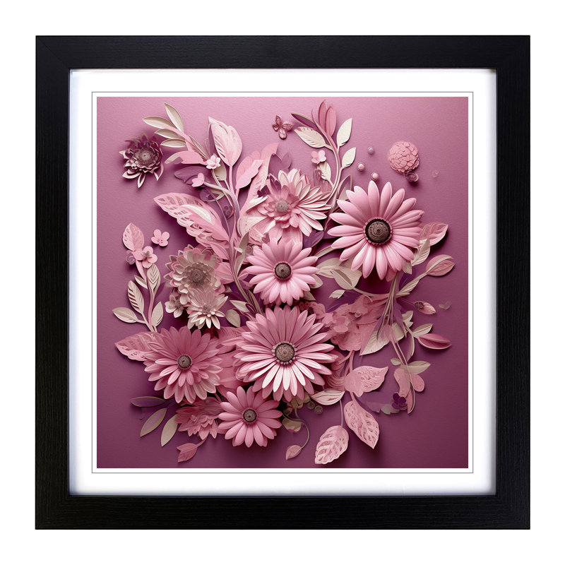 Single Picture Frame Print on Wood, Black