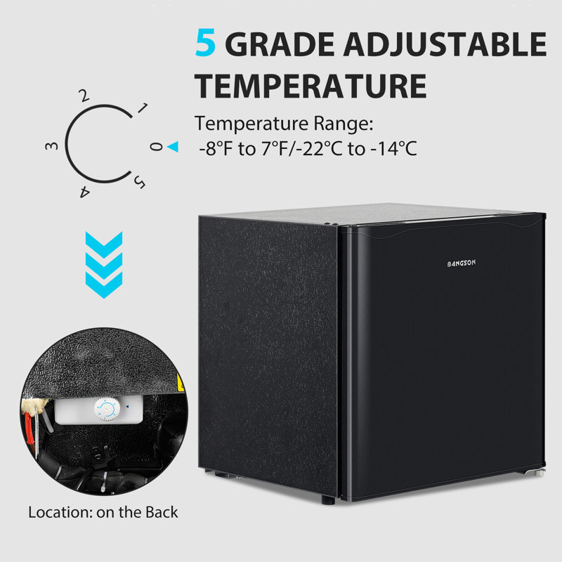 Mini-congélateur compact à une porte BANGson, Black