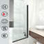 Mahler 1400mm H Pivot Semi-Frameless Tub Door with Clear Glass-1191123576-1191123463-1191123460