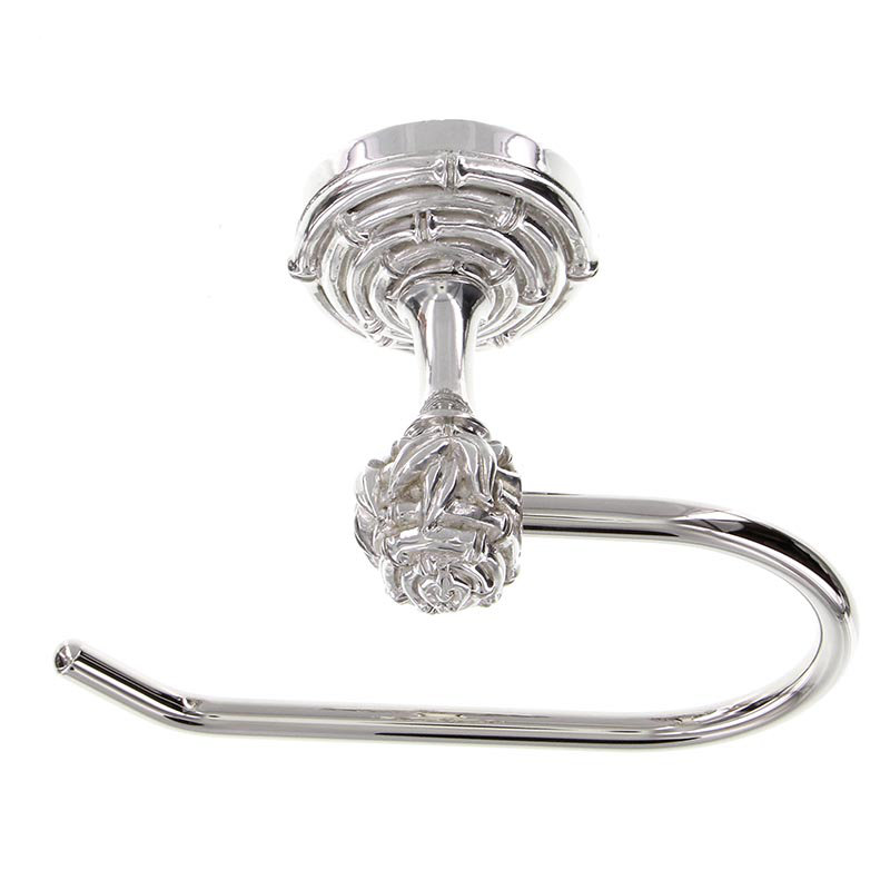 Palmaria Wall Mount Toilet Paper Holder, Polished Silver