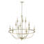 Lustre classique / traditionnel à 12 lumières de 40,2 po de style bougie Emery-1761323188