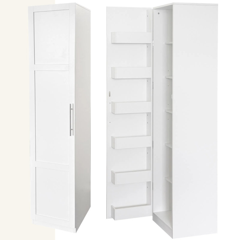 Armoire de cuisine à 1 porte, armoire de rangement autoportante pour la cuisine, l'organisation de la salle à manger / salle de bain