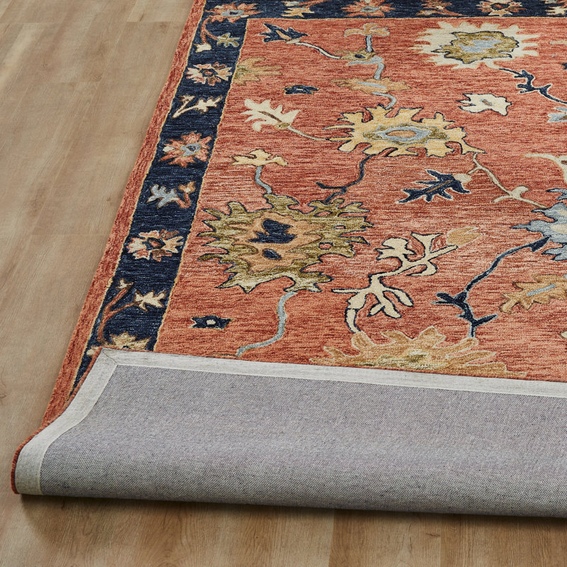 Sundara Botanique Sienna Bloom Wool Hand-Tufted Area Rug, Rectangle 8'6" x 11'6"